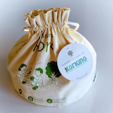 Korkino Bauklötze aus Kork – 44-teiliges nachhaltiges Bauset