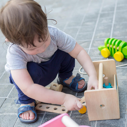 PlanToys Werkzeugkasten Roboter Holz - Heldenspielzeug