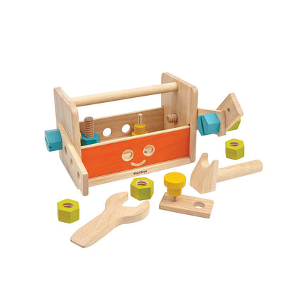 PlanToys Werkzeugkasten Roboter Holz - Heldenspielzeug