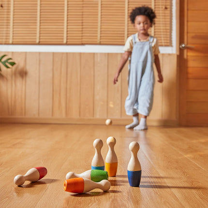 PlanToys Kinder Bowling Set aus Holz