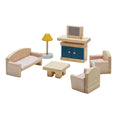 PlanToys Puppenhausmöbel Wohnzimmer Orchard - Heldenspielzeug