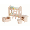 PlanToys Puppenhausmöbel Kinderzimmer Classic - Heldenspielzeug