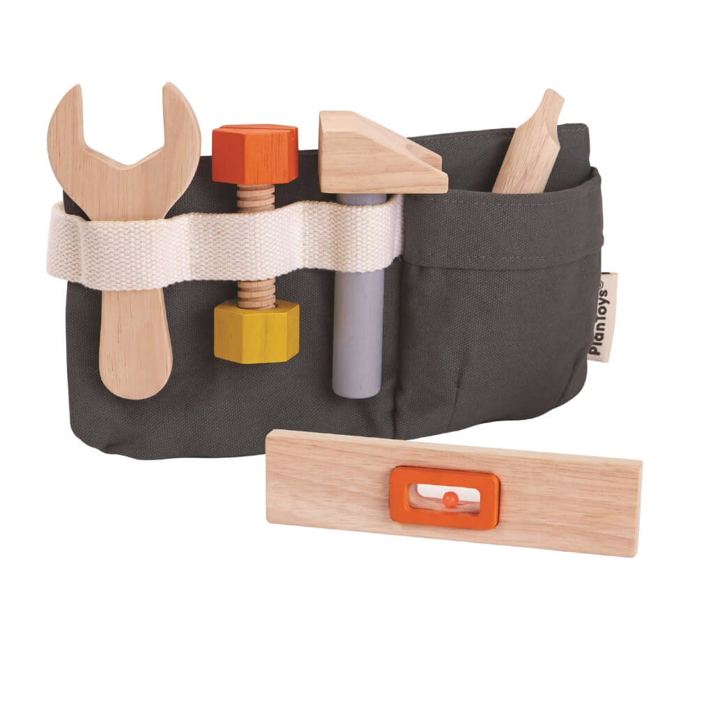 PlanToys Werkzeuggürtel Set (7 Teile) - Heldenspielzeug