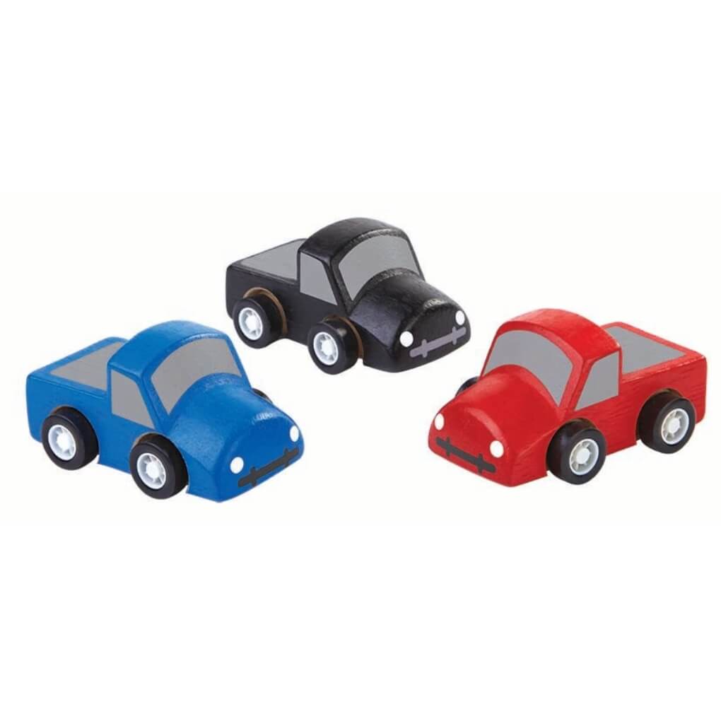 PlanToys Mini Truck Set (3 Stück) - Heldenspielzeug