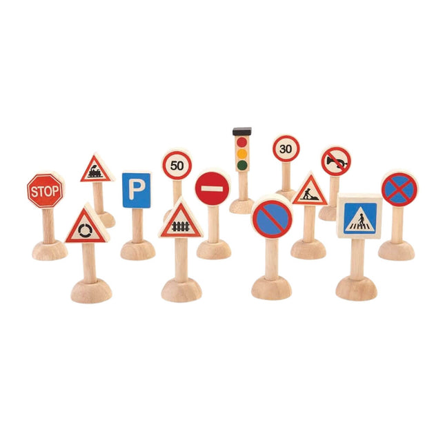 PlanToys Verkehrsschilder Spielzeug