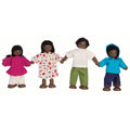 PlanToys Puppenfamilie Puppenhaus Figuren Familie Afrika - Heldenspielzeug