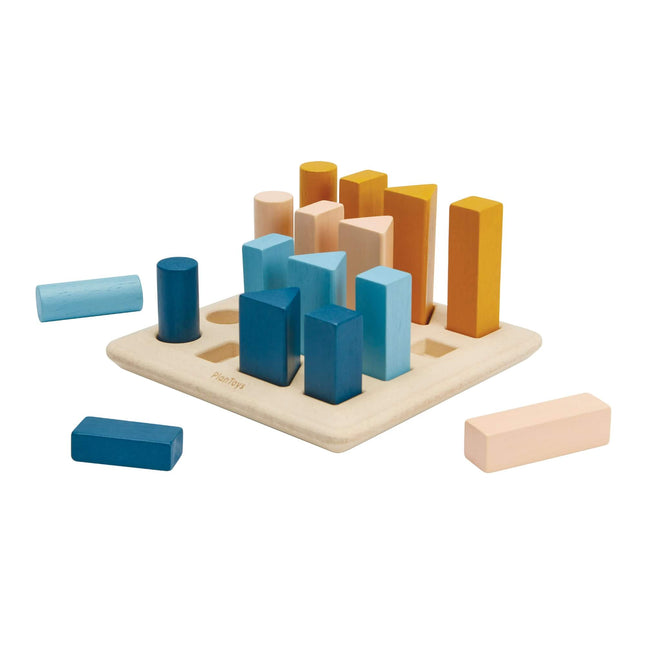 PlanToys Lernspiel Geometrie Stifte Orchard