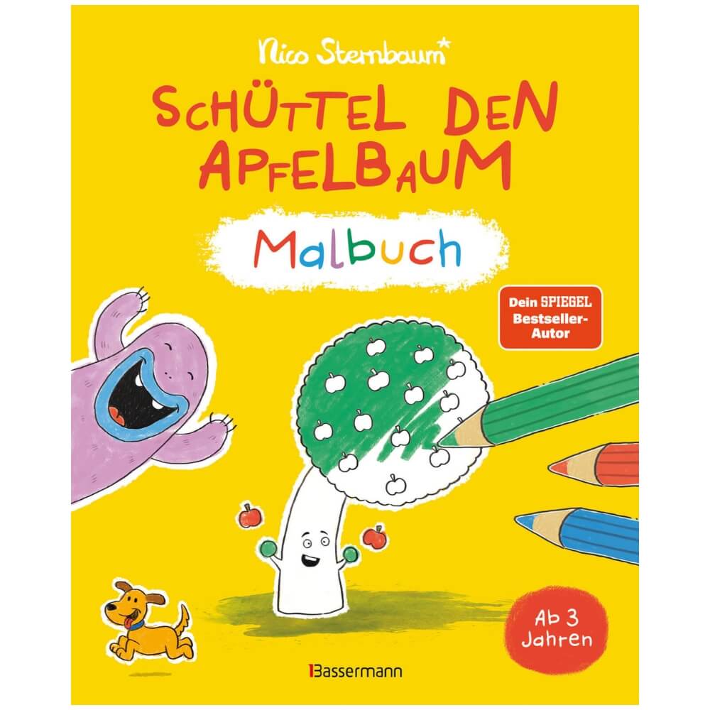 Schüttel den Apfelbaum Malbuch