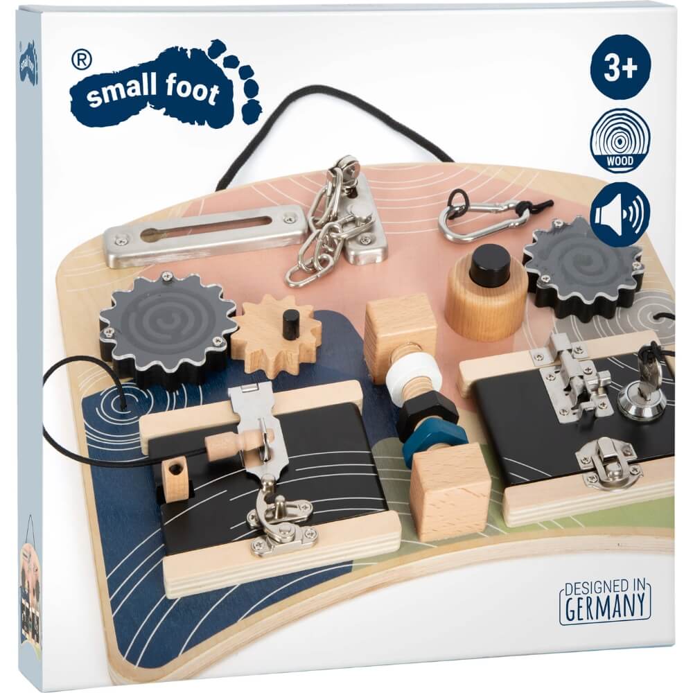 Small Foot Motorikbrett Schlösser und Rotation - Heldenspielzeug
