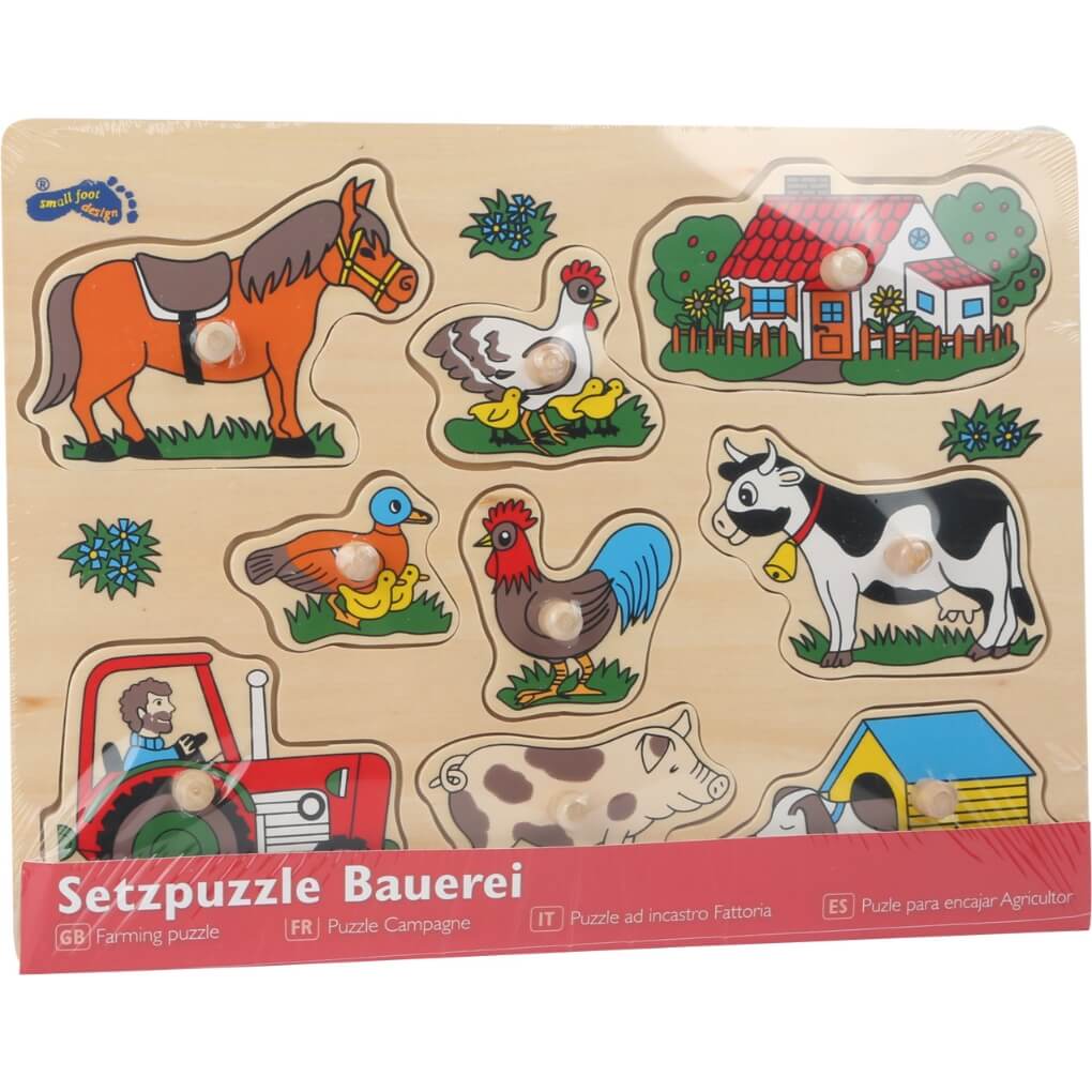 Small Foot Steckpuzzle Bauerei