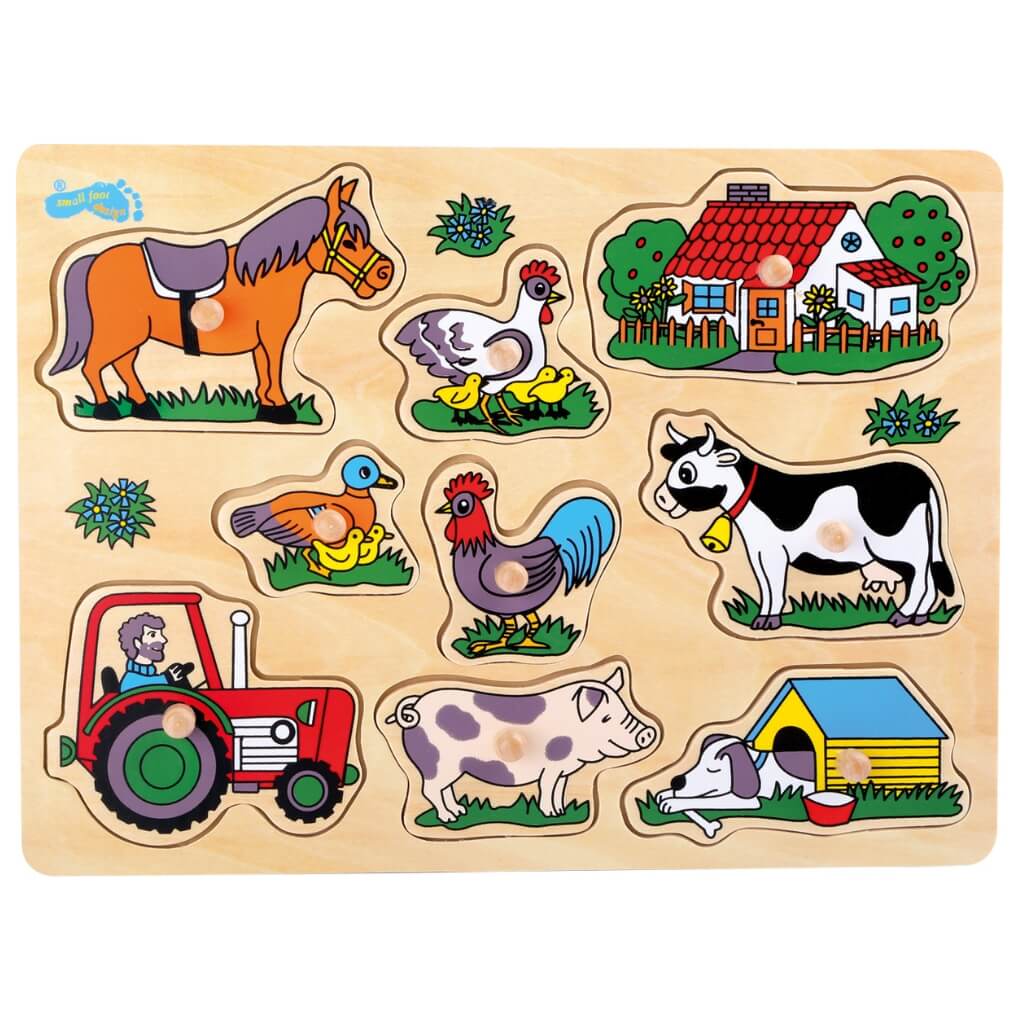 Small Foot Steckpuzzle Bauerei
