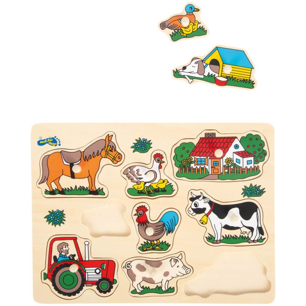Small Foot Steckpuzzle Bauerei