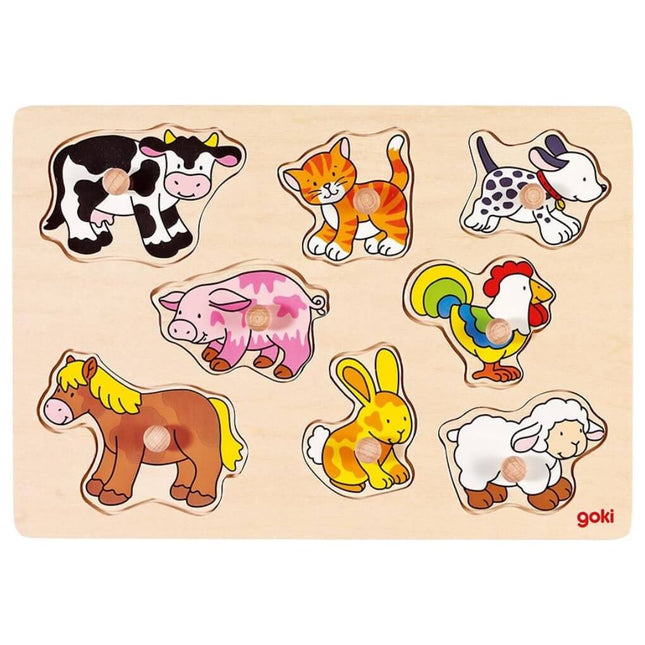 Goki Steckpuzzle Bauernhof VII