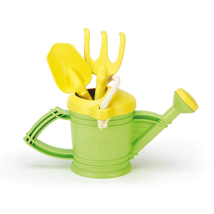 Green Toys Gieskanne Grün inkl. Harke und Schaufel
