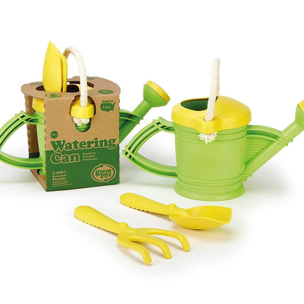 Green Toys Gieskanne Grün inkl. Harke und Schaufel