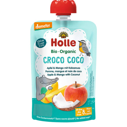 Holle Pouchy Croco Coco Demeter Apfel, Mango, Kokosnuss 100g