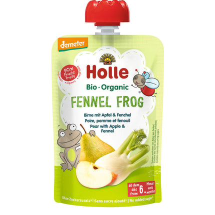 Holle Pouchy Fennel Frog Demeter Birne, Apfel, Fenchel 100g