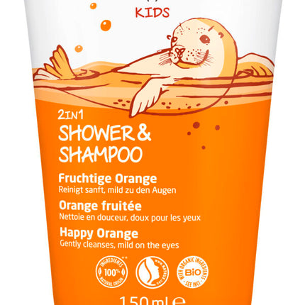Weleda Kids 2in1 Shower & Shampoo Fruchtige Orange 150ml