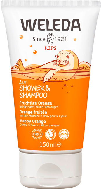 Weleda Kids 2in1 Shower & Shampoo Fruchtige Orange 150ml