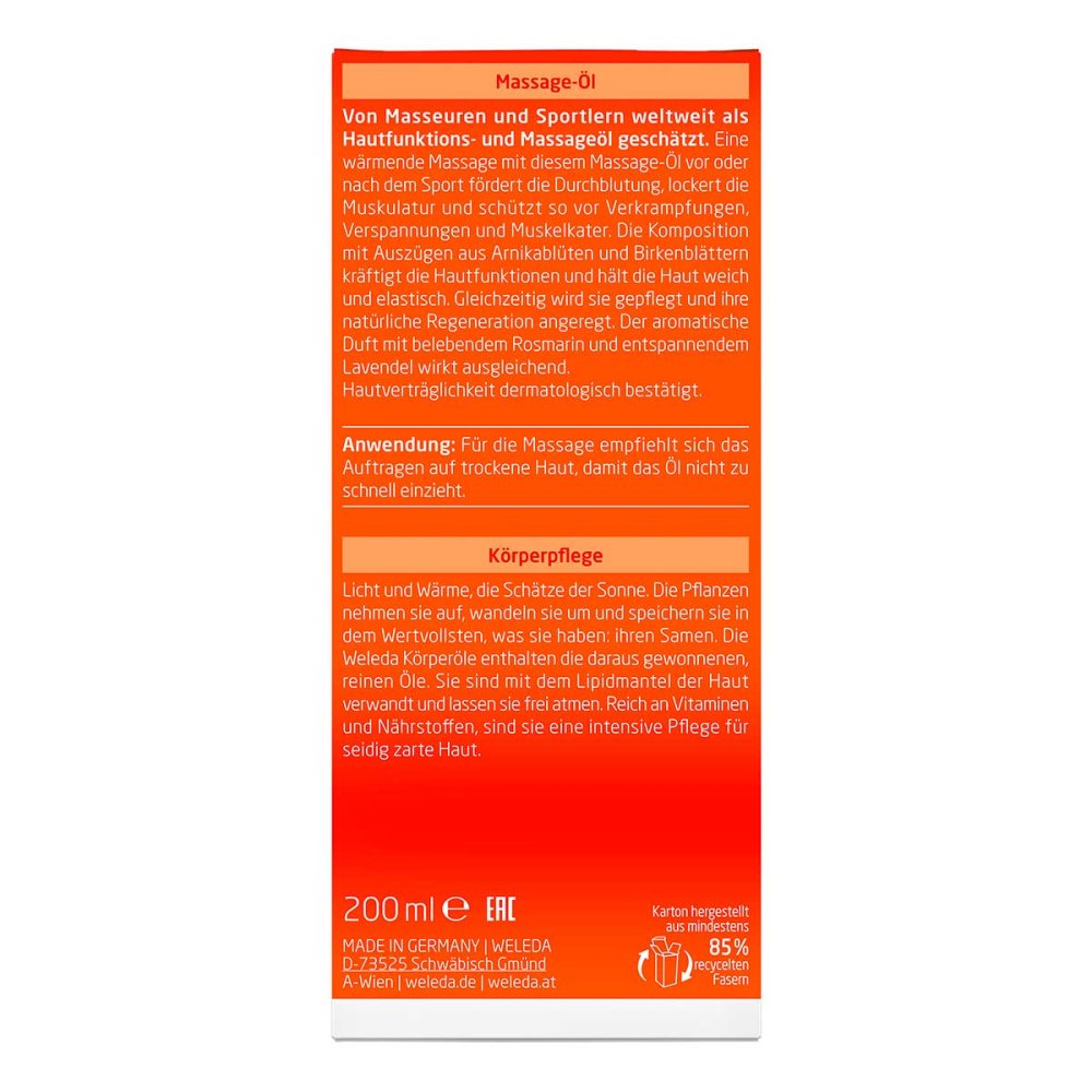 Weleda Arnika Massageöl 200ml