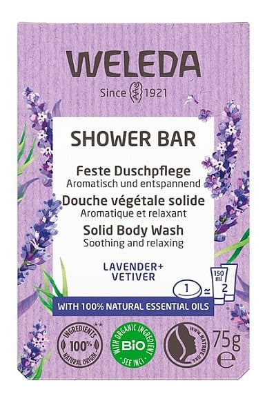 Weleda Shower Bar Feste Duschpflege Lavender + Vetiver 2x 75g