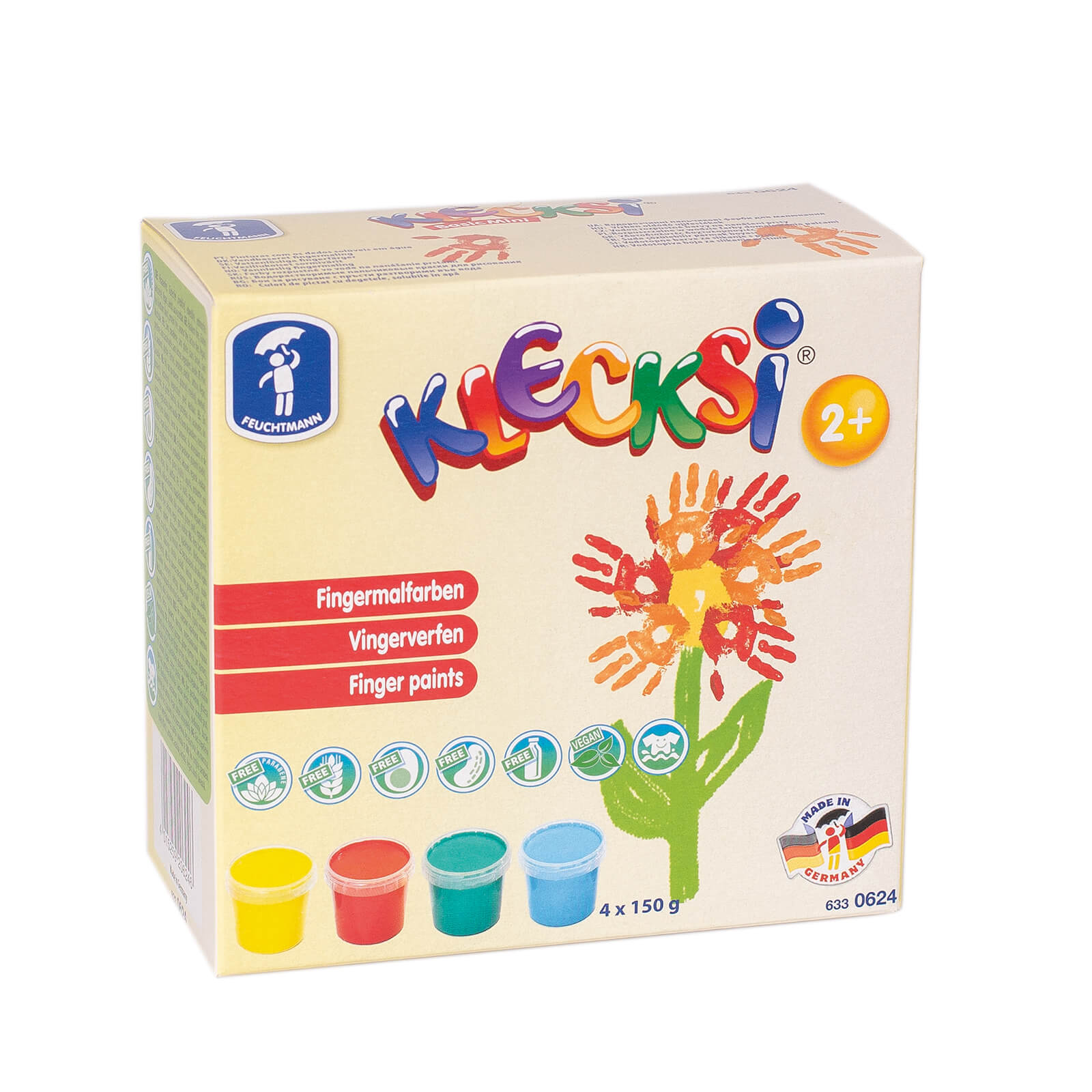 Feuchtmann KLECKSi BASIC MINI – Tropffreie Fingerfarben