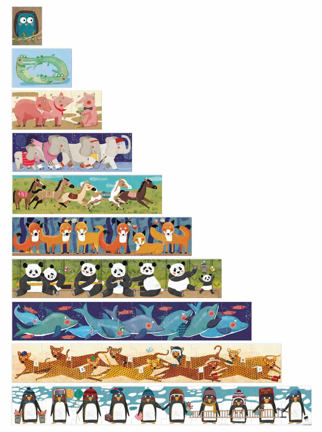 Londji 10 Penguins Puzzle