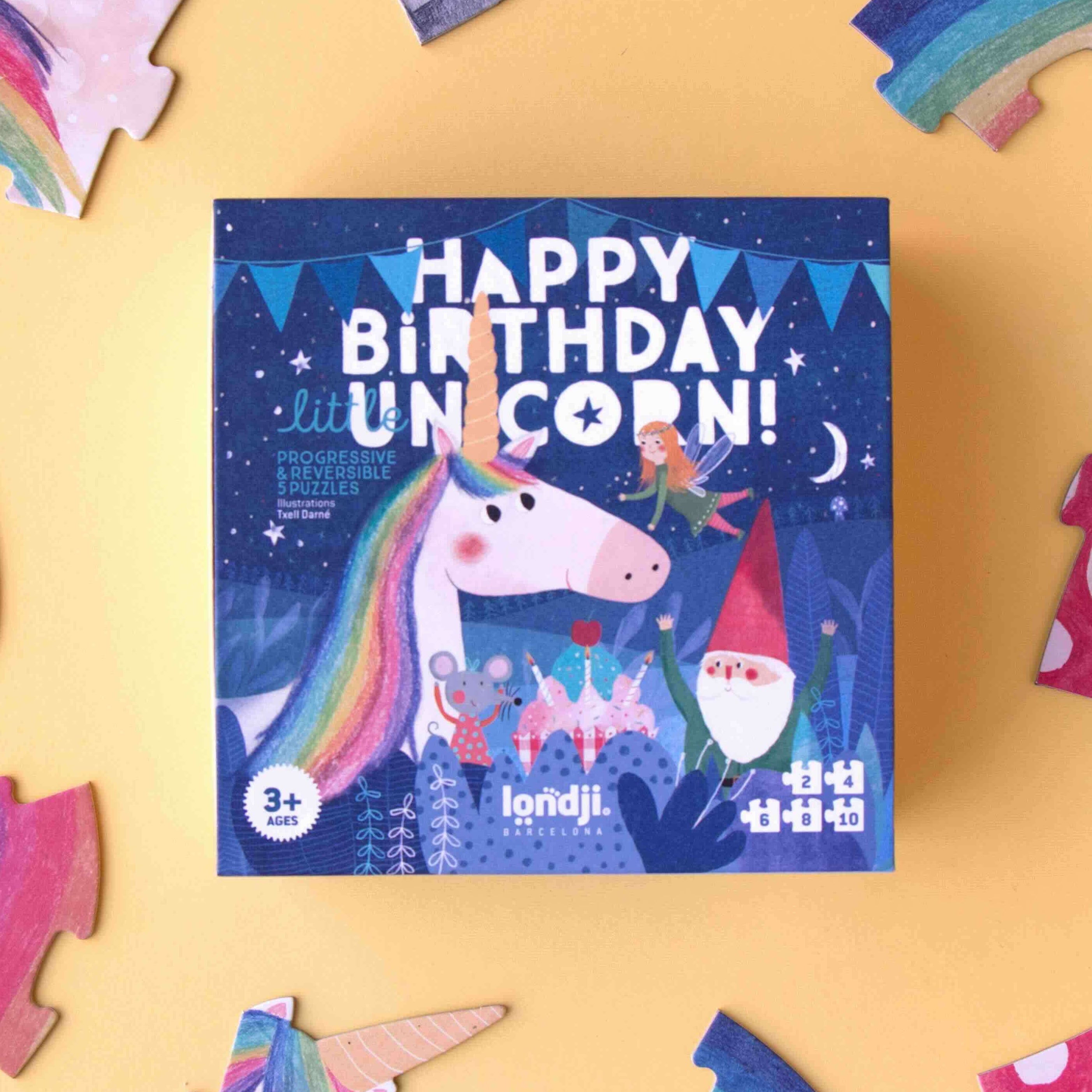 Londji Happy Birthday Unicorn Puzzle