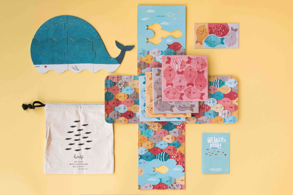 Londji The Whale and the Fish Spiel-Puzzle