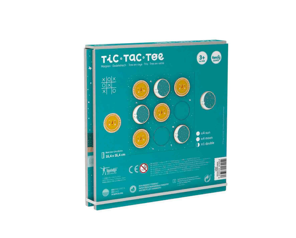 Londji Sun and Moon Tic Tac Toe Holz