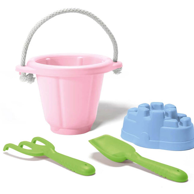 Green Toys Sandspielzeug mit rosa Eimer 4 Teile