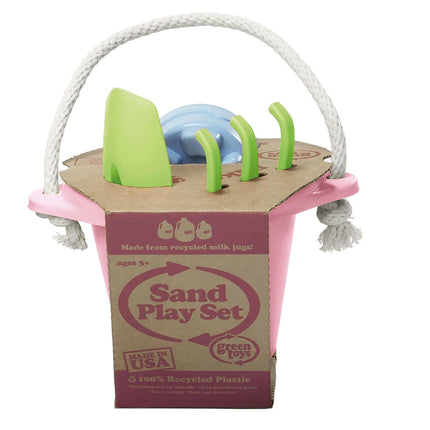 Green Toys Sandspielzeug mit rosa Eimer 4 Teile