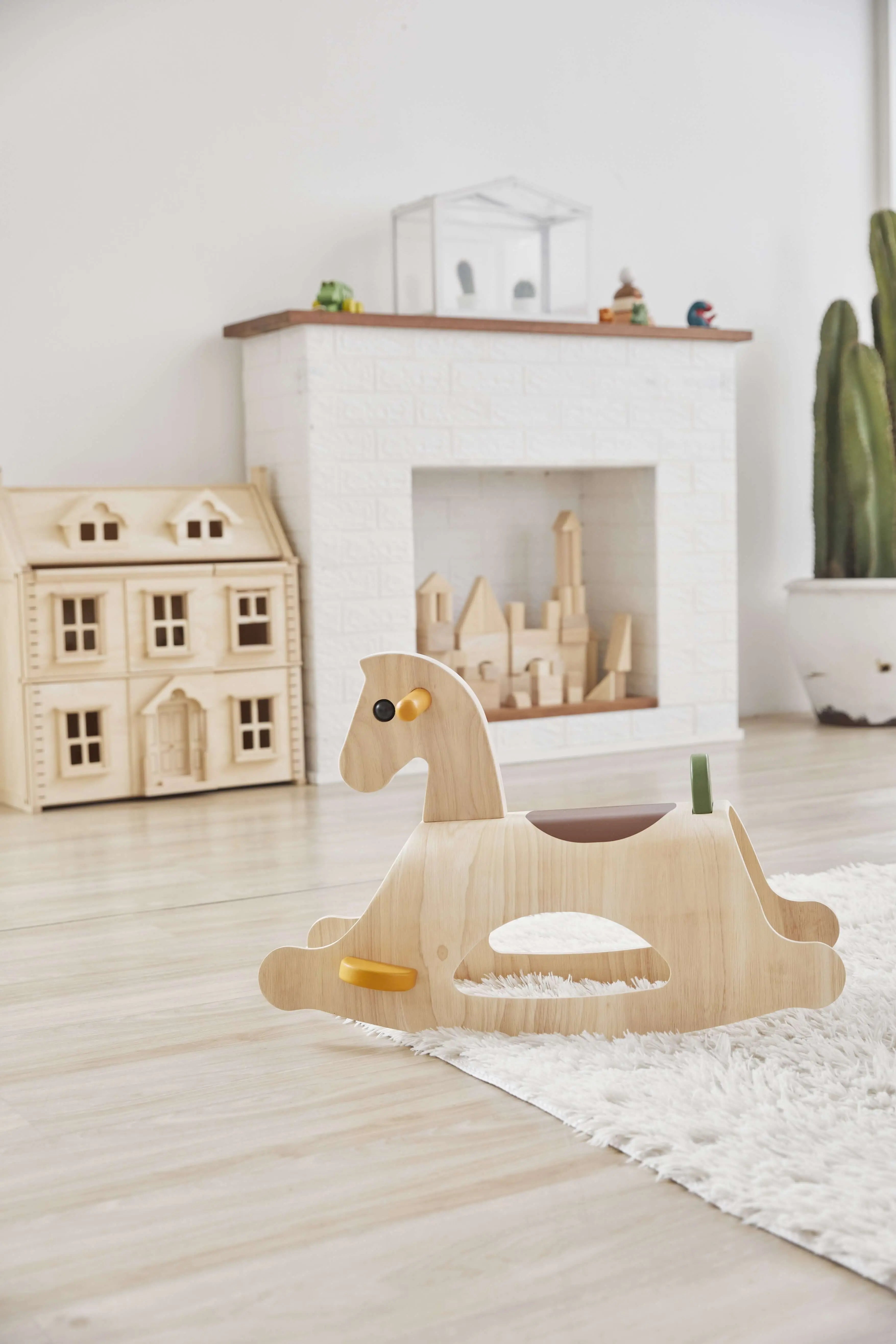 PlanToys Schaukelpferd Modern Rustic - Heldenspielzeug