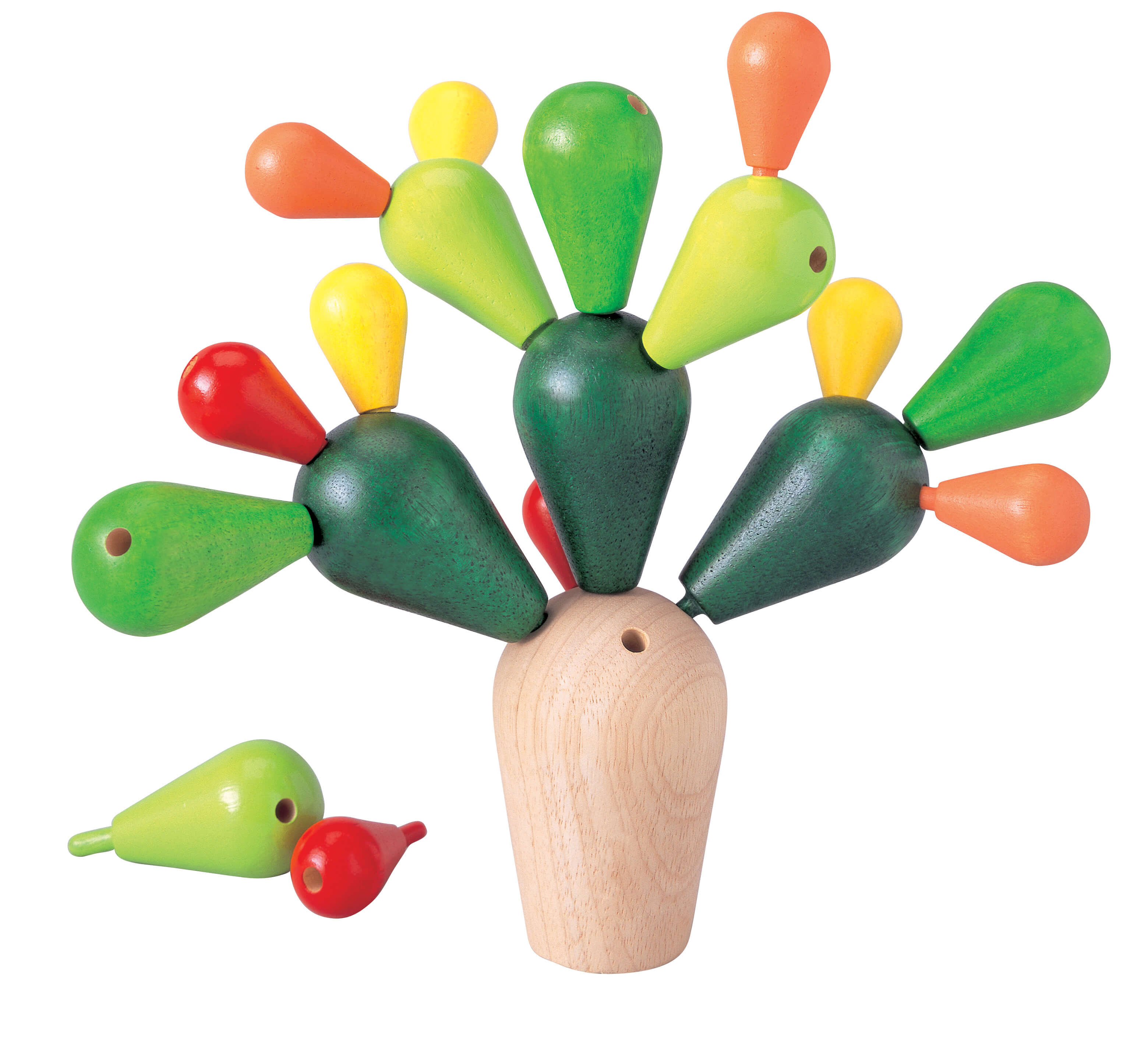 PlanToys Balancespiel Steckspiel für Kinder Kaktus - Heldenspielzeug