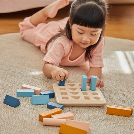 PlanToys Lernspiel Geometrie Stifte Orchard