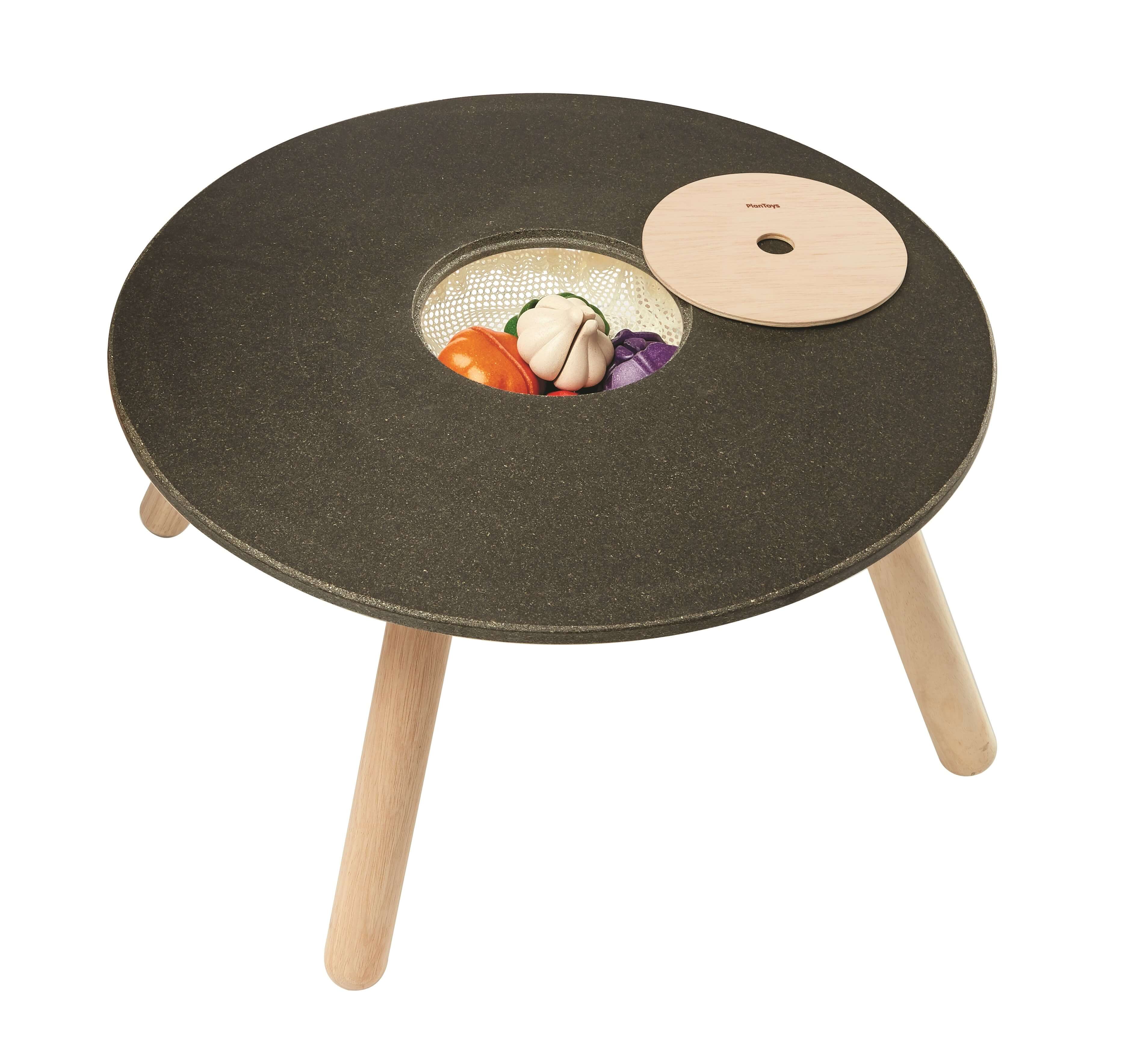 PlanToys Kindertisch Rund Multifunktionstisch - Heldenspielzeug