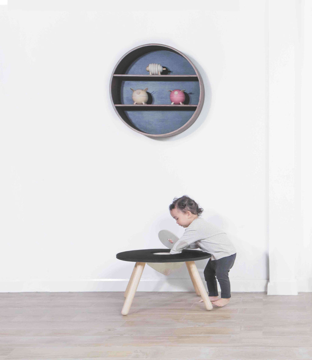 PlanToys Kindertisch Rund Multifunktionstisch - Heldenspielzeug