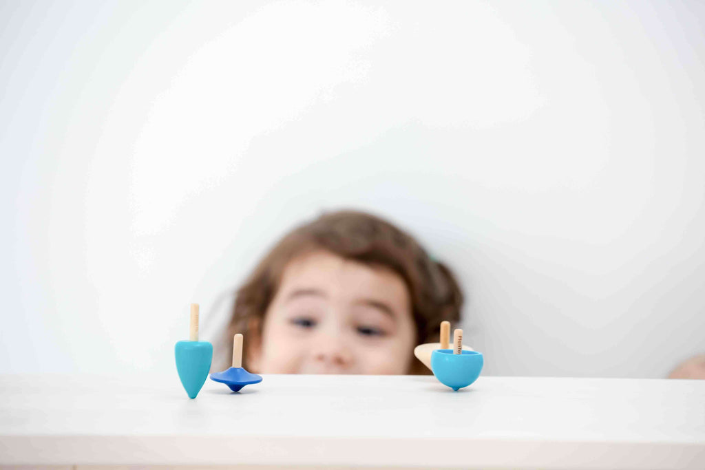 PlanToys Kreisel Set (4 Teile) - Heldenspielzeug