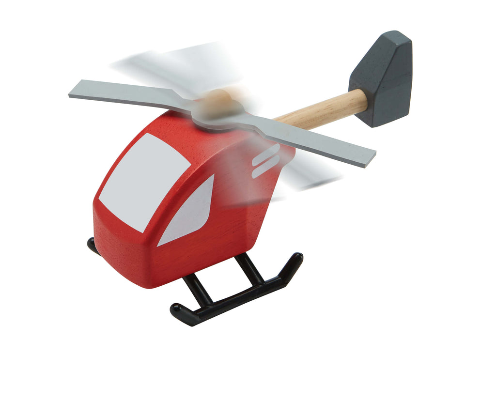 PlanToys Holz Hubschrauber - Heldenspielzeug