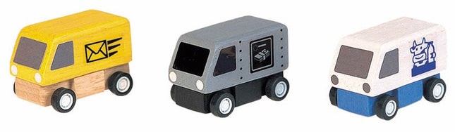 PlanToys Lieferwagen (3 Stück)