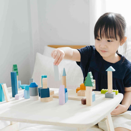 PlanToys Spielklötze Holzbausteine Großstadt