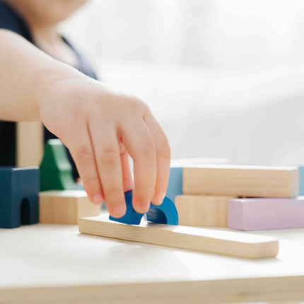 PlanToys Spielklötze Holzbausteine Großstadt