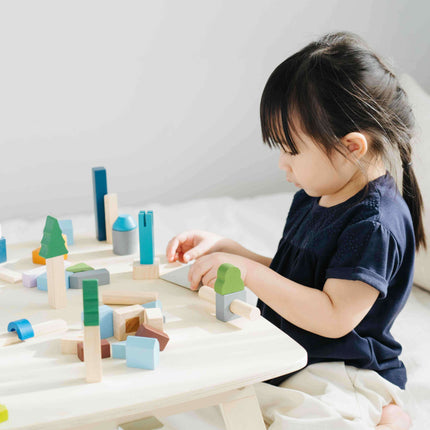 PlanToys Spielklötze Holzbausteine Großstadt