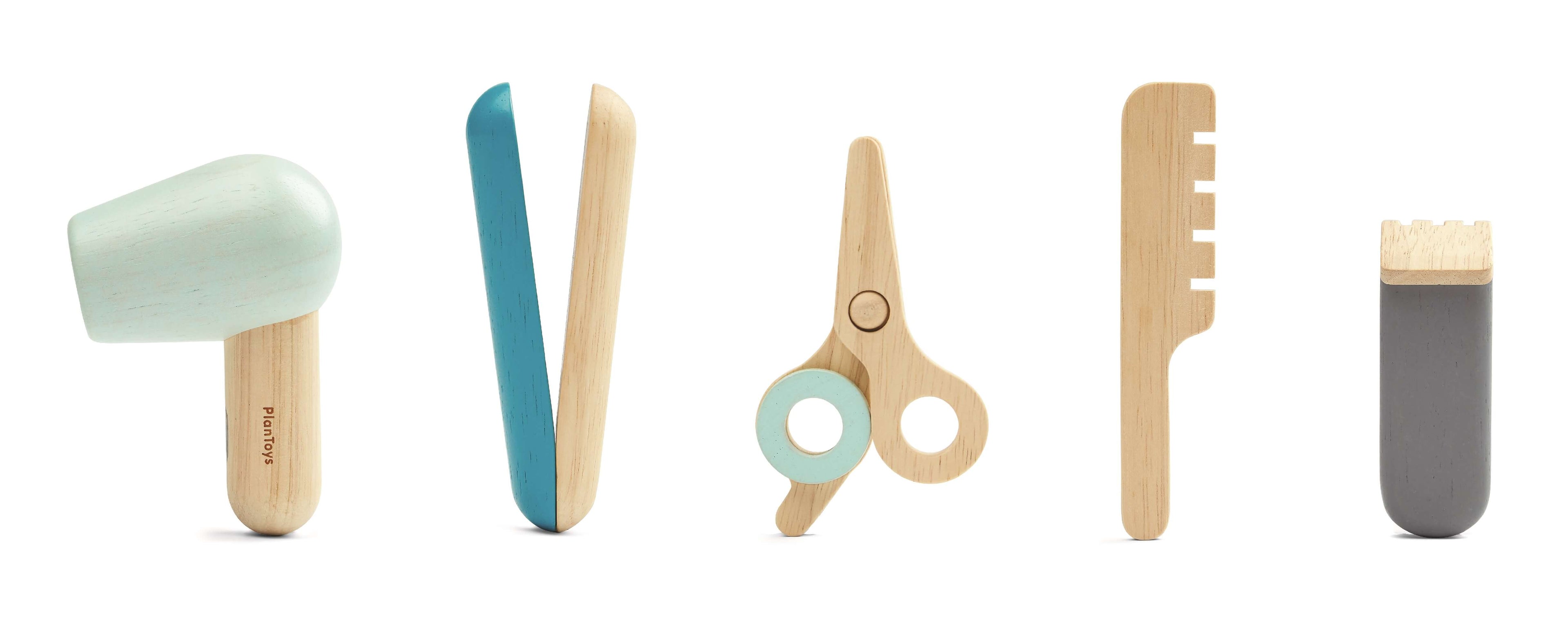 PlanToys Friseur Set aus Holz - Heldenspielzeug