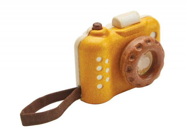 PlanToys Spielzeugkamera aus Holz mit Kaleidoskop - Heldenspielzeug