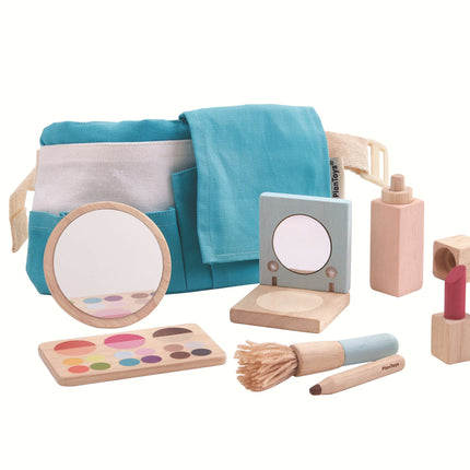 PlanToys Kinder Schminktasche aus Holz Makeup Spielset (8 Teile)
