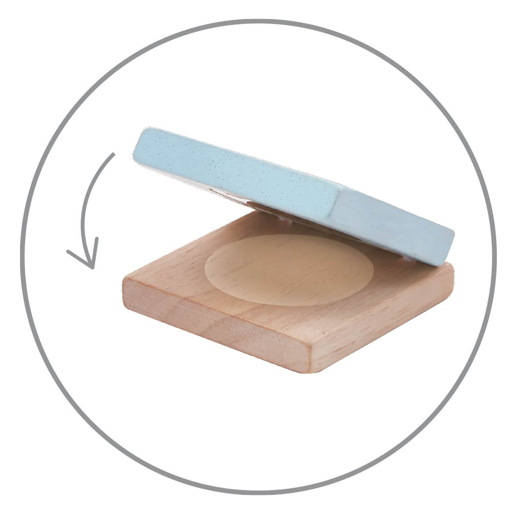 PlanToys Kinder Schminktasche aus Holz Makeup Spielset (8 Teile) - Heldenspielzeug