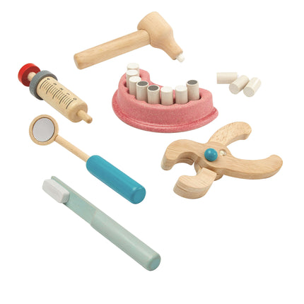 PlanToys Kinder Zahnarzt Set aus Holz (13 Teile)