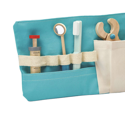 PlanToys Kinder Zahnarzt Set aus Holz (13 Teile)