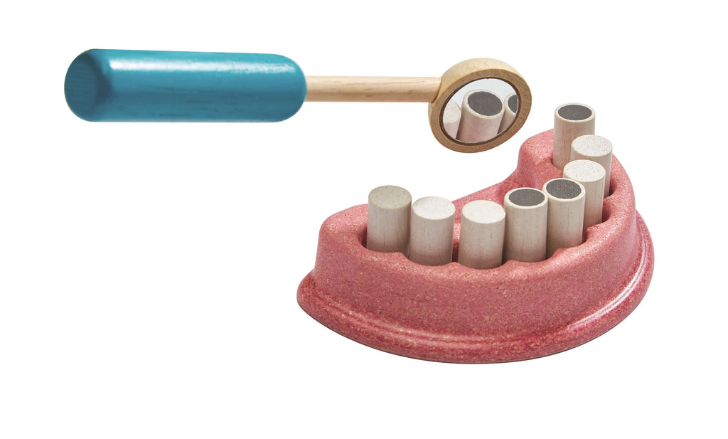 PlanToys Kinder Zahnarzt Set aus Holz (13 Teile) - Heldenspielzeug